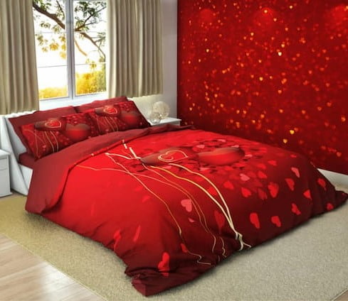 تصویر 1 از رو تختی قرمز مدرن و لوکس برای اتاق خواب